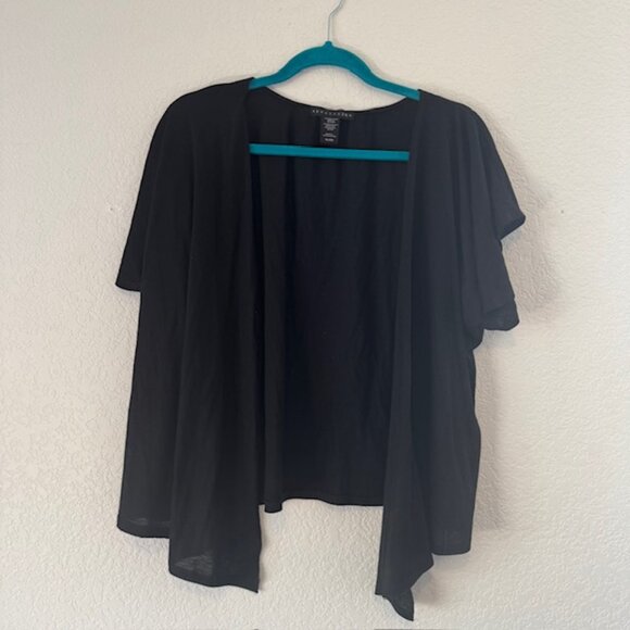 Woman's Black Apostrophe Waterfall Cardigan Sz - XL - Picture 1 of 6